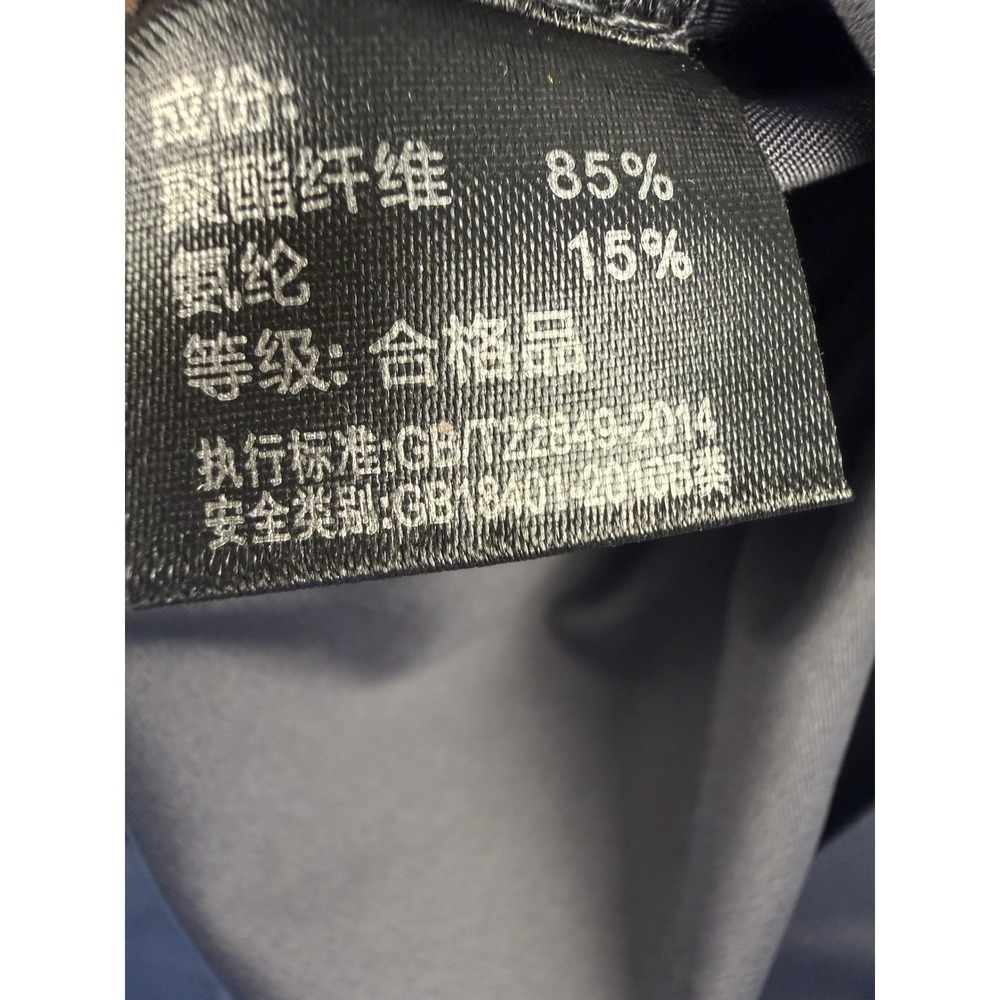 LOEVADR Men Gray Button Up Shirt Short Sleeve Stretch Casual Graphic Size 120 - Picture 6 of 10